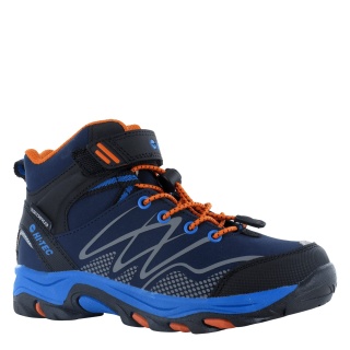 Hi-Tec Hiking Shoes Blackout Mid WP (waterproof) navy blue/light blue Kids